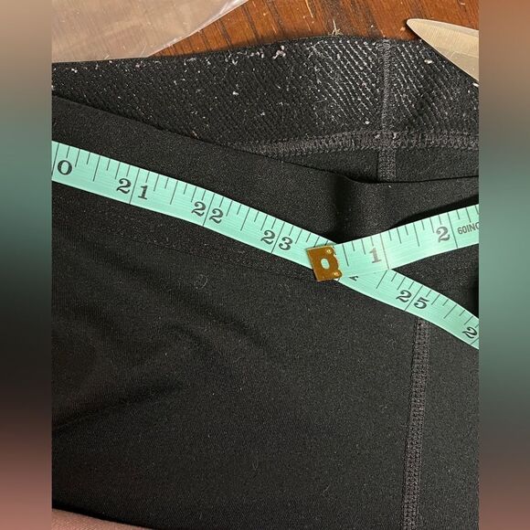 Nike Pro Black Fitted Leggings Fleece Tights Warm XS - Picture 7 of 7